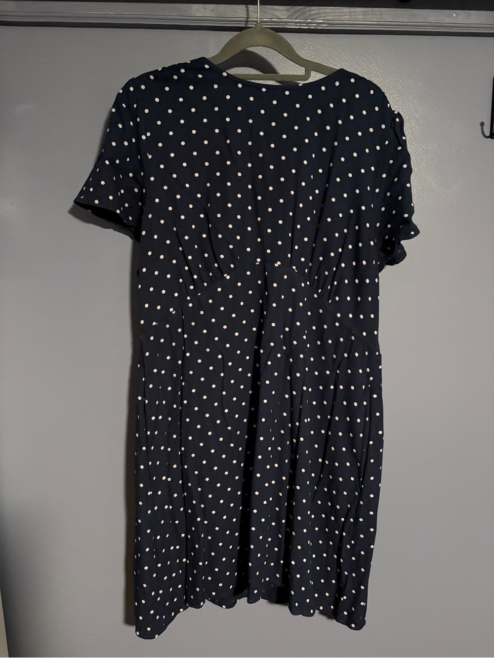 Old Navy Navy Blue Polka Dot Mini Dress - Picture 9 of 11